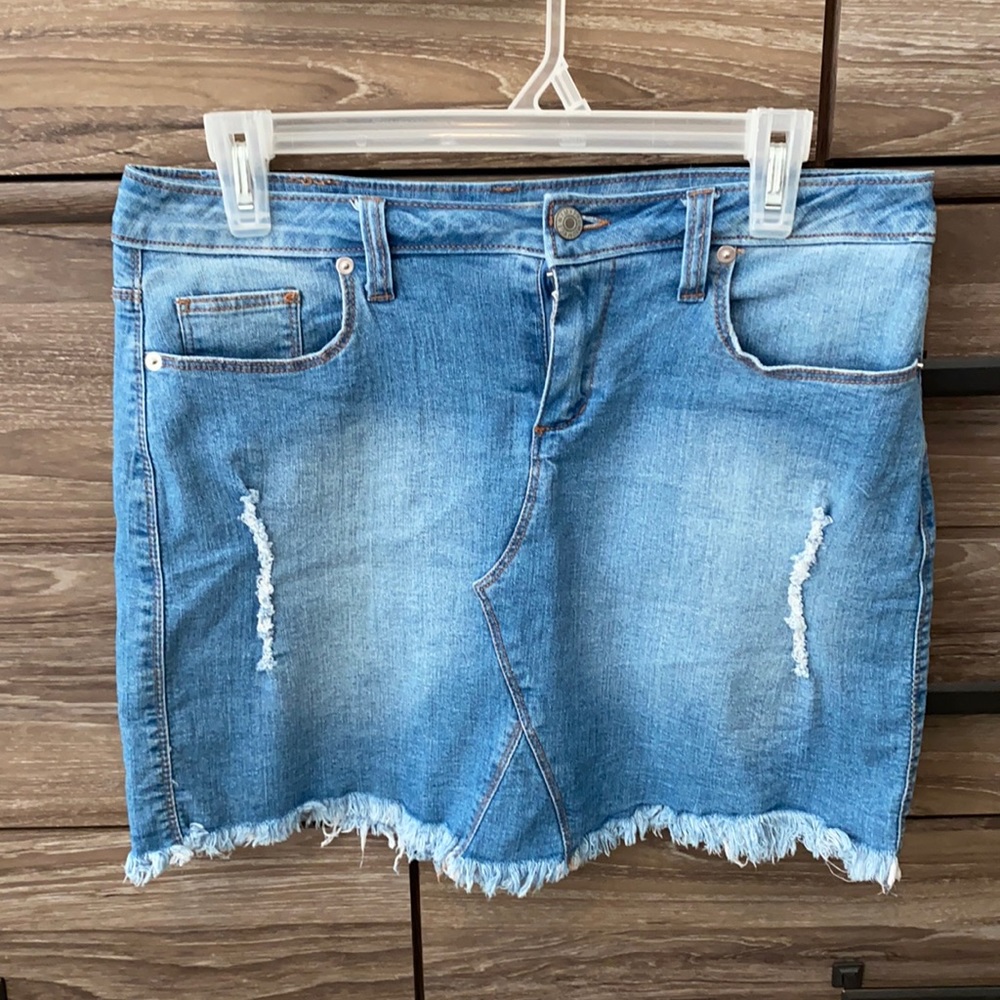 Denim Mini Skirt